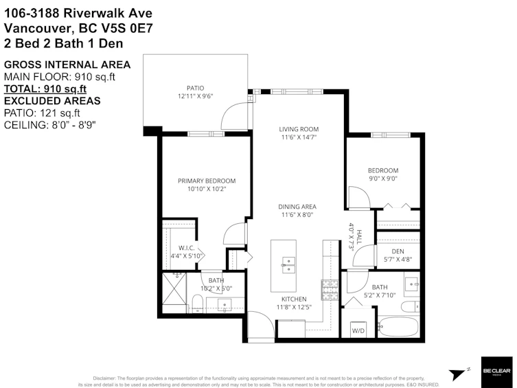 106-3188 Riverwalk Avenue, Vancouver, BC, V5S 0E7 - 20