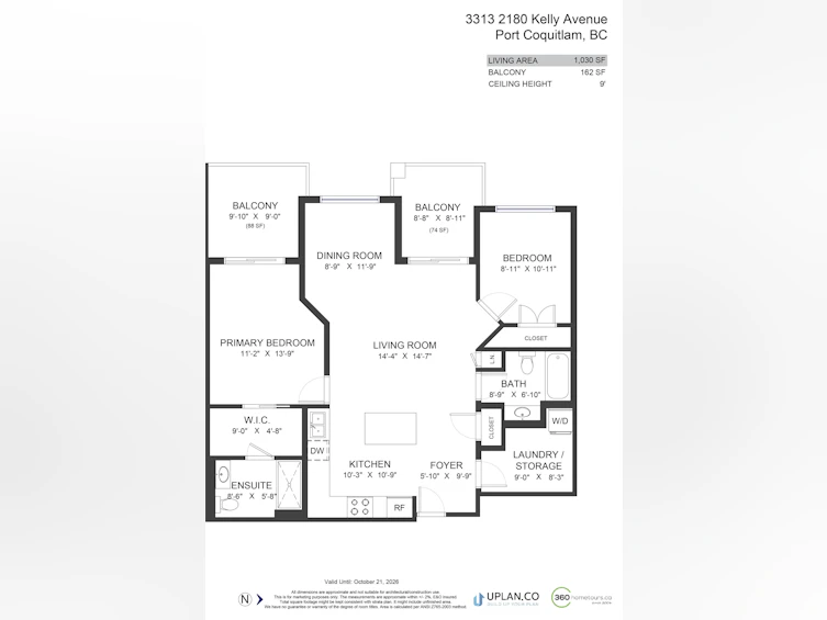 3313-2180 Kelly Avenue, Port Coquitlam, BC, V3C 0S4 - 33