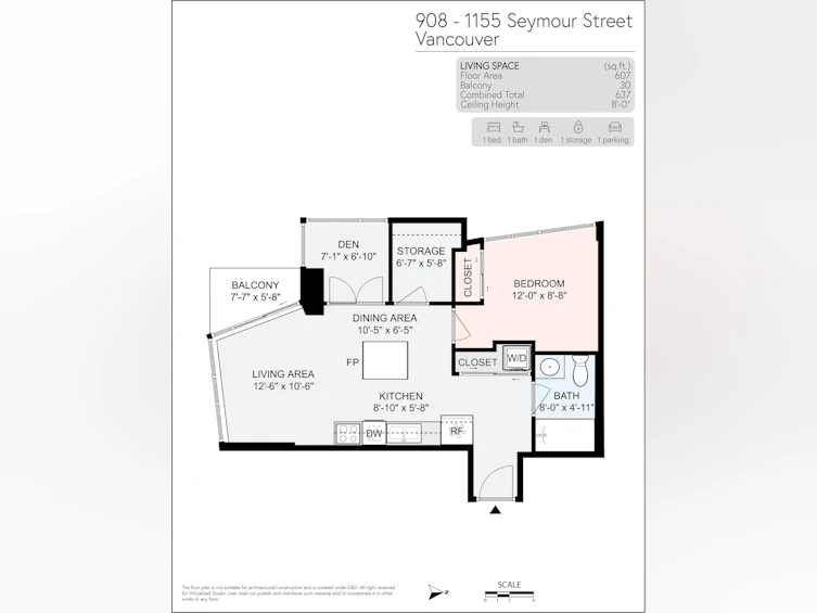 908-1155 Seymour Street, Vancouver, BC, V6B 1K2 - 11