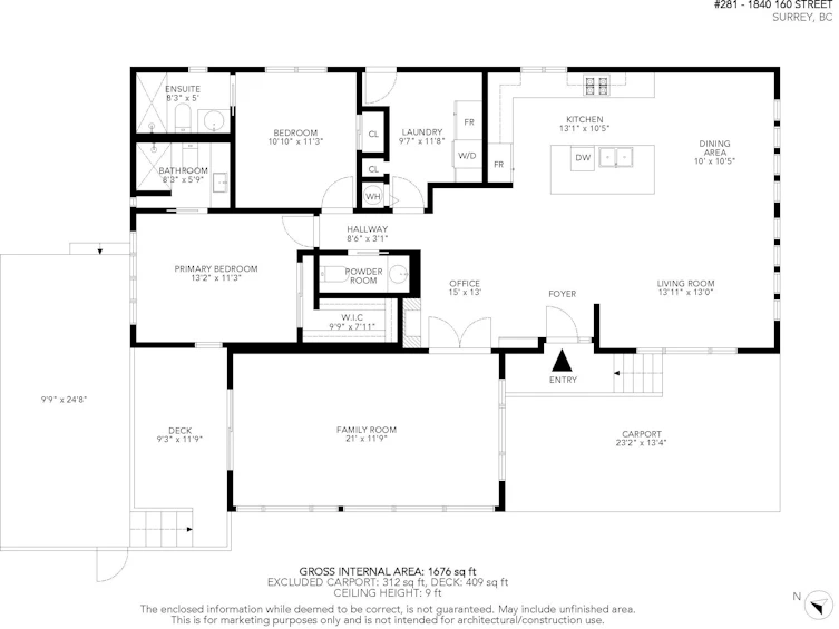 281-1840 160 Street, Surrey, BC, V4A 4X4 - 40