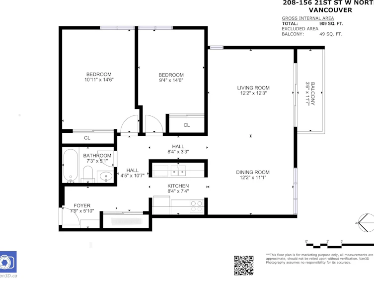 208-156 W 21st Street, North Vancouver, BC, V7M 1Y9 - 26