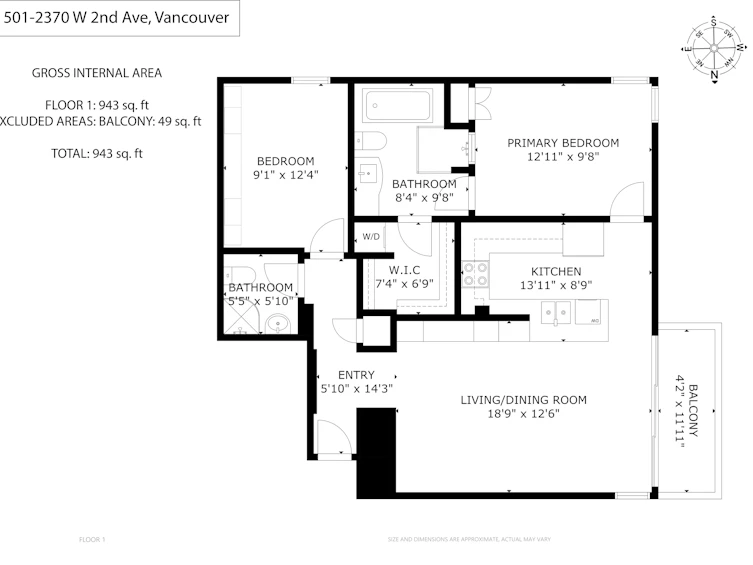 501-2370 W 2nd Avenue, Vancouver, BC, V6K 1J2 - 26