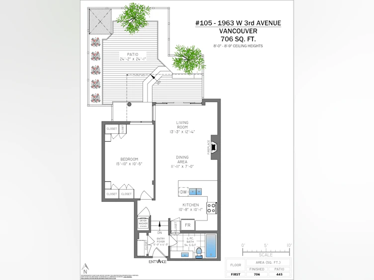 105-1963 W 3rd Avenue, Vancouver, BC, V6J 1L2 - 22