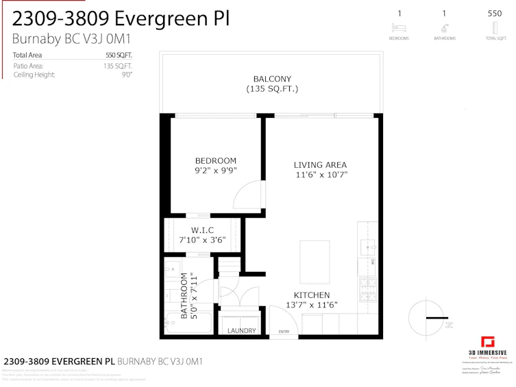 2309-3809 Evergreen Place, Burnaby, BC, V3J 0M1 - 22