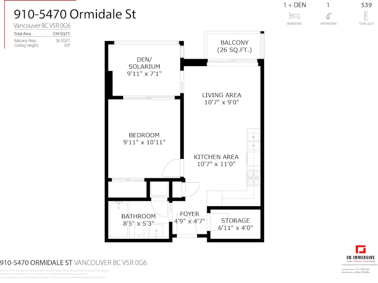 910-5470 Ormidale Street, Vancouver, BC, V5R 0G6 - 25