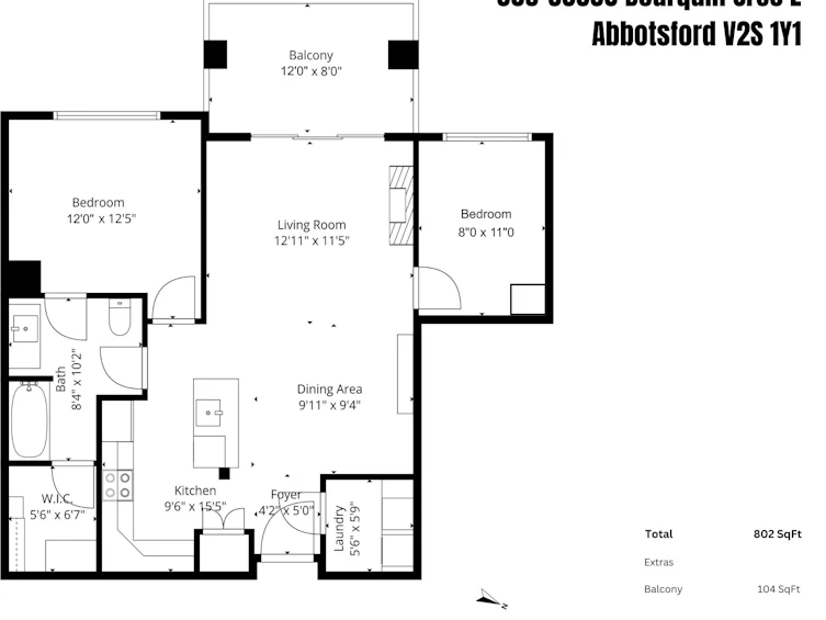 309-33338 E Bourquin Crescent, Abbotsford, BC, V2S 1Y1 - 7