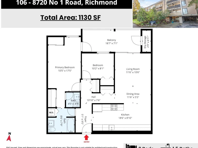 106-8720 No. 1 Road, Richmond, BC, V7C 4L5 - 2