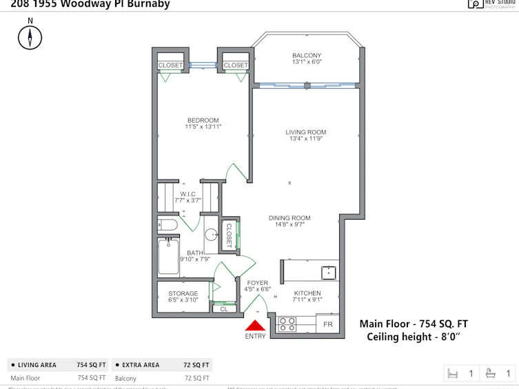 208-1955 Woodway Place, Burnaby, BC, V5B 4S5 - 18