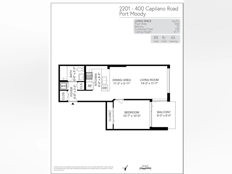 2201-400 Capilano Road, Port Moody, BC, V3H 0E1 - 20