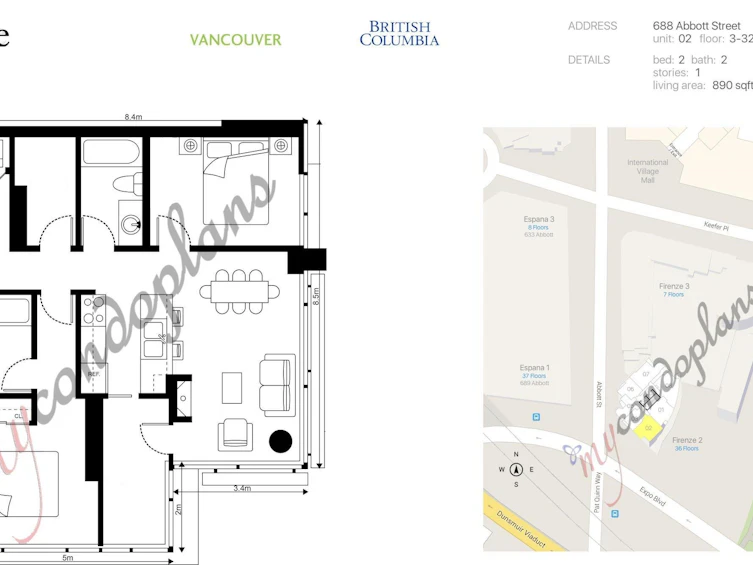 1802-688 Abbott Street, Vancouver, BC, V6B 0B9 - 20