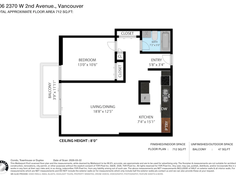906-2370 W 2nd Avenue, Vancouver, BC, V6K 1J2 - 25