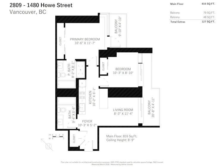 2809-1480 Howe Street, Vancouver, BC, V6Z 0G5 - 37