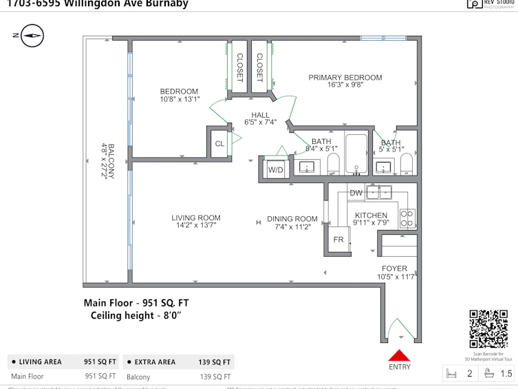 1703-6595 Willingdon Avenue, Burnaby, BC, V5H 4E5 - 33