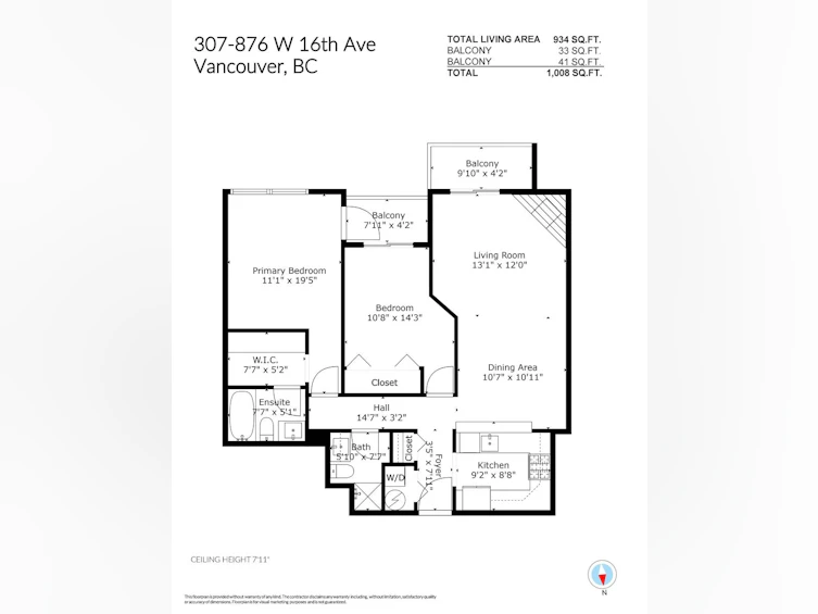 307-876 W 16th Avenue, Vancouver, BC, V5Z 1T1 - 28