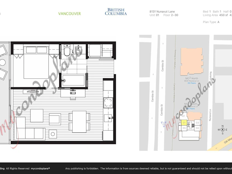 2401-8131 Nunavut Lane, Vancouver, BC, V5X 0E2 - 2