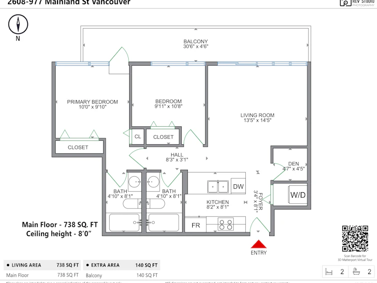 2608-977 Mainland Street, Vancouver, BC, V6B 1T2 - 40