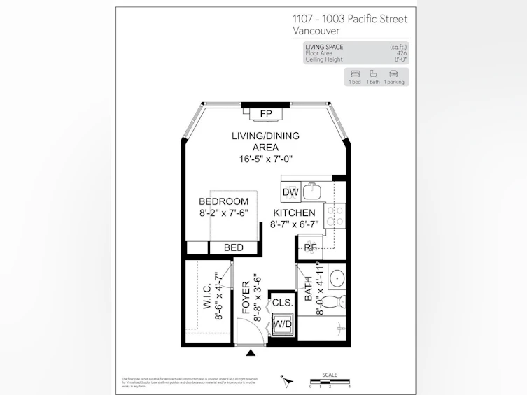 1107-1003 Pacific Street, Vancouver, BC, V6E 4P2 - 23