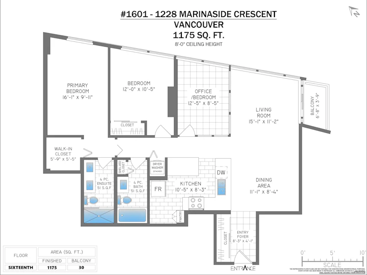 1601-1228 Marinaside Crescent, Vancouver, BC, V6Z 2W4 - 25