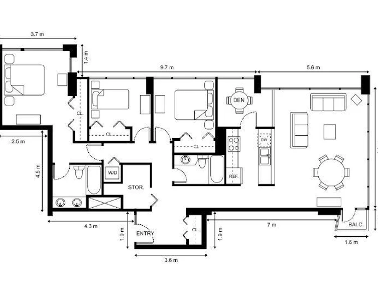 1906-1228 Marinaside Crescent, Vancouver, BC, V6Z 2W4 - 2