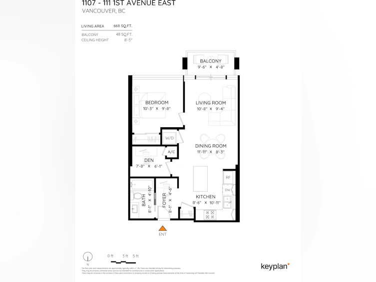 1107-111 E 1st Avenue, Vancouver, BC, V6A 0E9 - 2