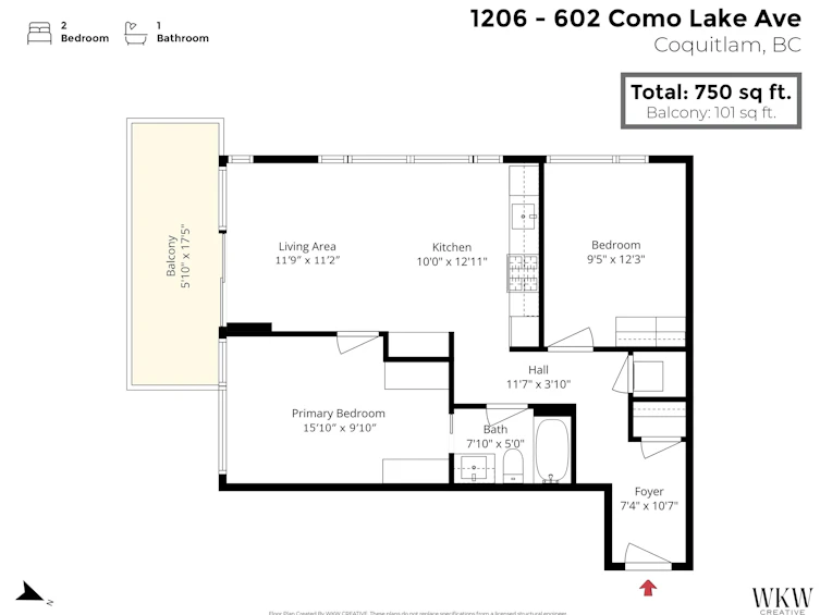 1206-602 Como Lake Avenue, Coquitlam, BC, V3J 0G2 - 26