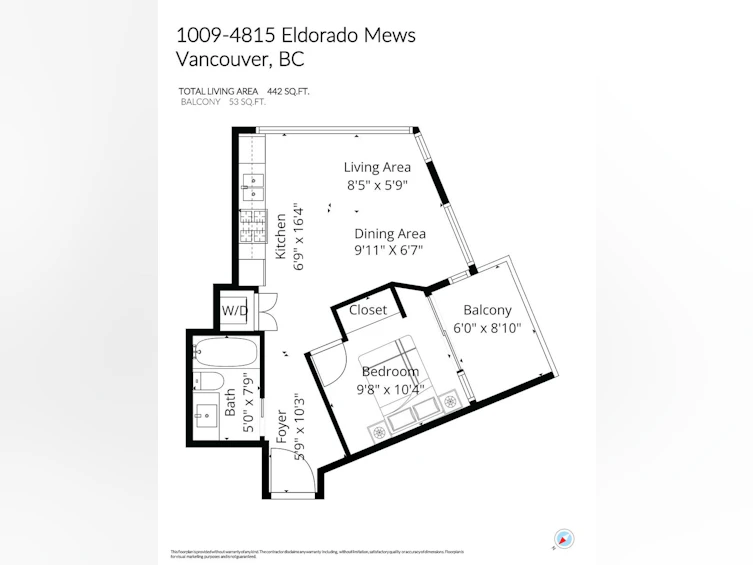 1009-4815 Eldorado Mews, Vancouver, BC, V5R 0B2 - 19