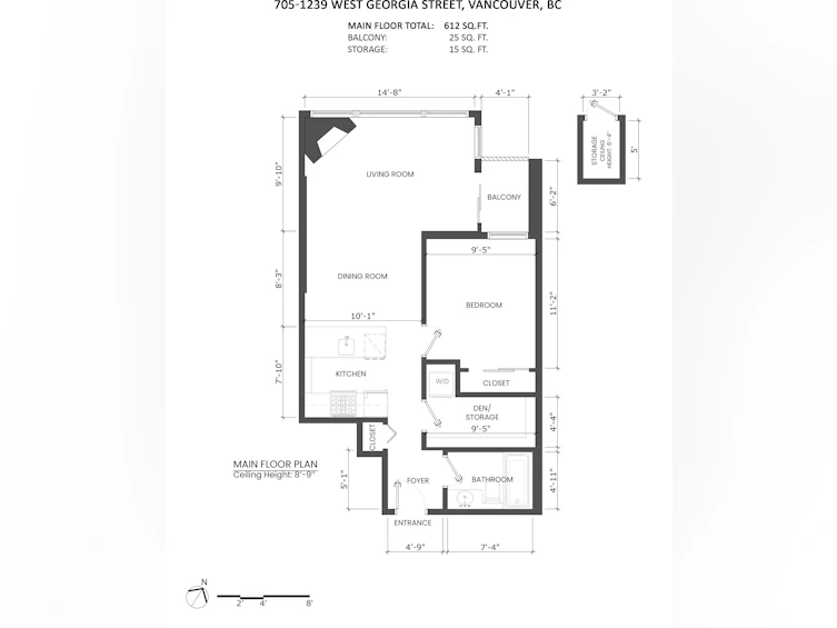 705-1239 W Georgia Street, Vancouver, BC, V6B 4R8 - 15
