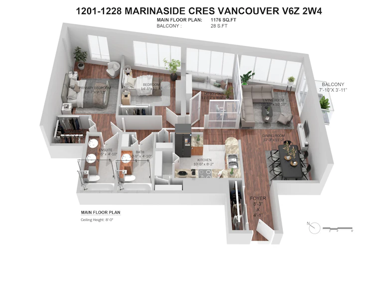 1201-1228 Marinaside Crescent, Vancouver, BC, V6Z 2W4 - 33
