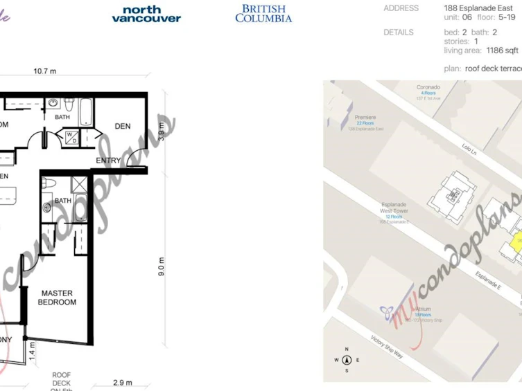 1206-188 E Esplanade, North Vancouver, BC, V7L 4Y1 - 2