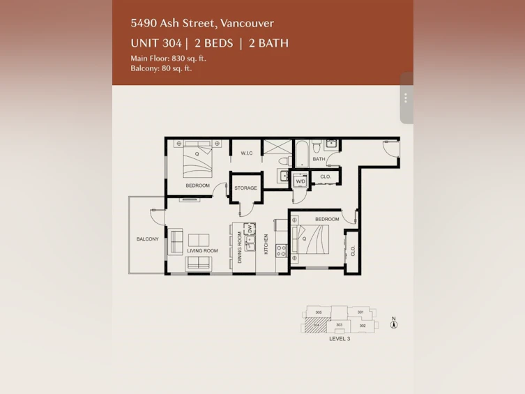 304-5490 Ash Street, Vancouver, BC, V5Z 3G6 - 8