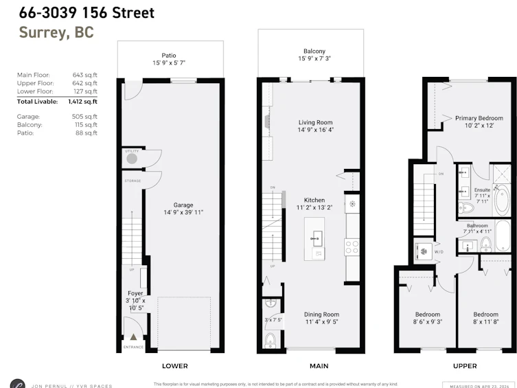 66-3039 156 Street, Surrey, BC, V3Z 6T5 - 21