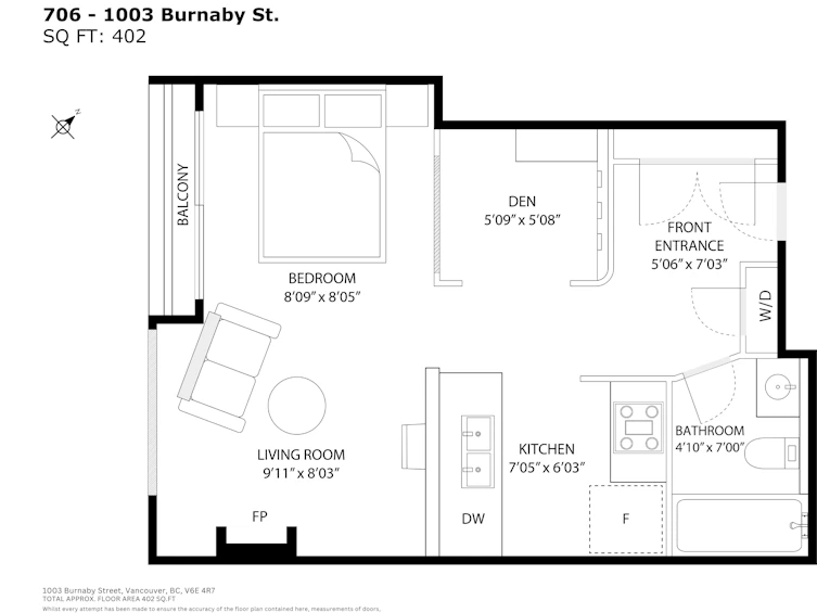 706-1003 Burnaby Street, Vancouver, BC, V6E 4R7 - 23