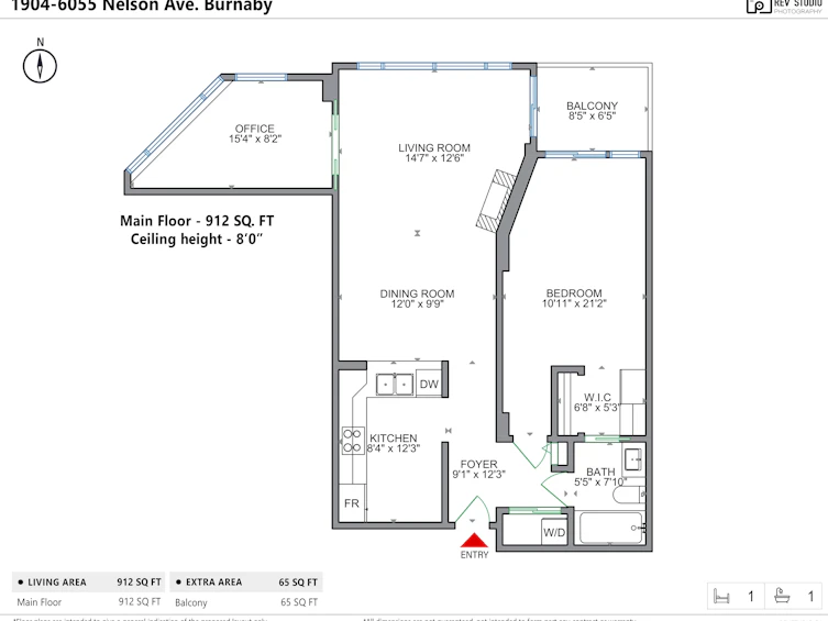 1904-6055 Nelson Avenue, Burnaby, BC, V5H 4L4 - 2