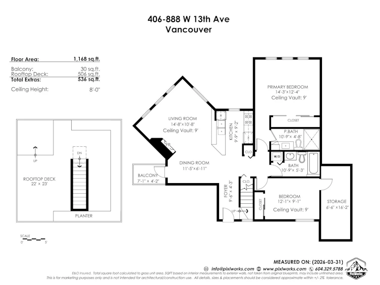 406-888 W 13th Avenue, Vancouver, BC, V5Z 1P2 - 36