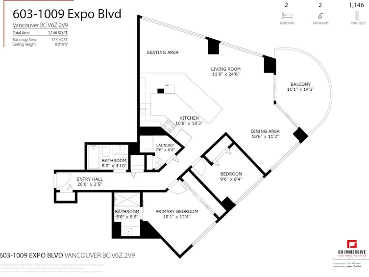 603-1009 Expo Boulevard, Vancouver, BC, V6Z 2V9 - 2