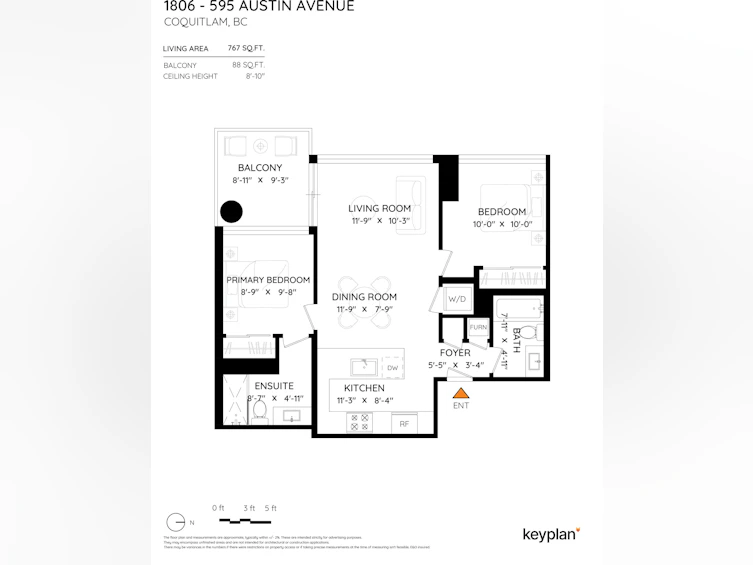 1806-595 Austin Avenue, Coquitlam, BC, V3K 0G7 - 40