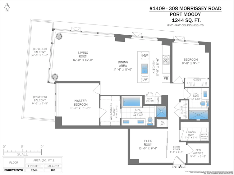 1409-308 Morrissey Road, Port Moody, BC, V3H 0M3 - 30