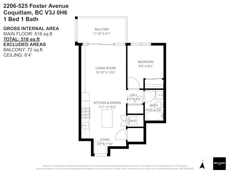 2206-525 Foster Avenue, Coquitlam, BC, V3J 0H6 - 7
