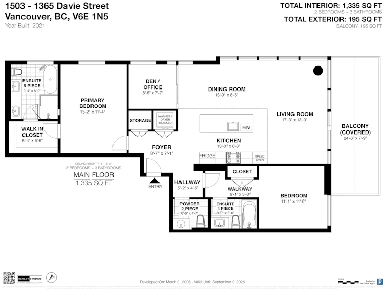 1503-1365 Davie Street, Vancouver, BC, V6E 1N5 - 39