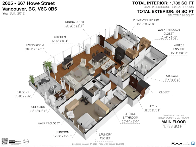 2605-667 Howe Street, Vancouver, BC, V6C 0B5 - 6