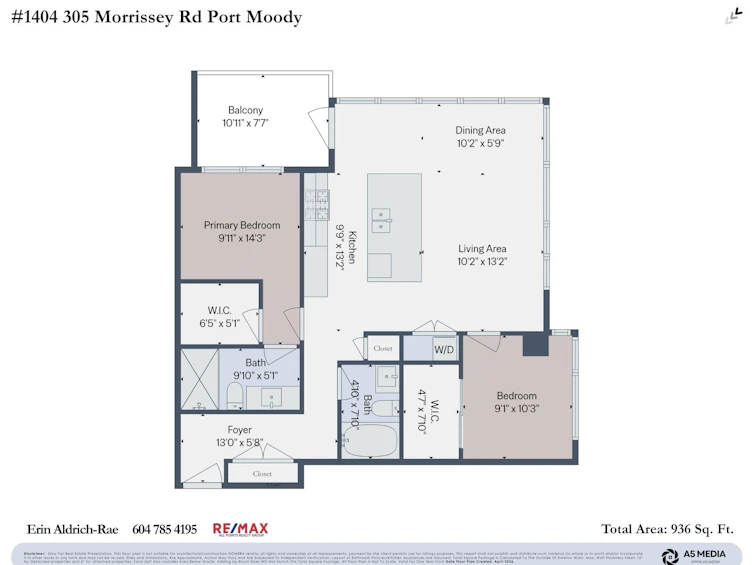 1404-305 Morrissey Road, Port Moody, BC, V3H 0M3 - 40