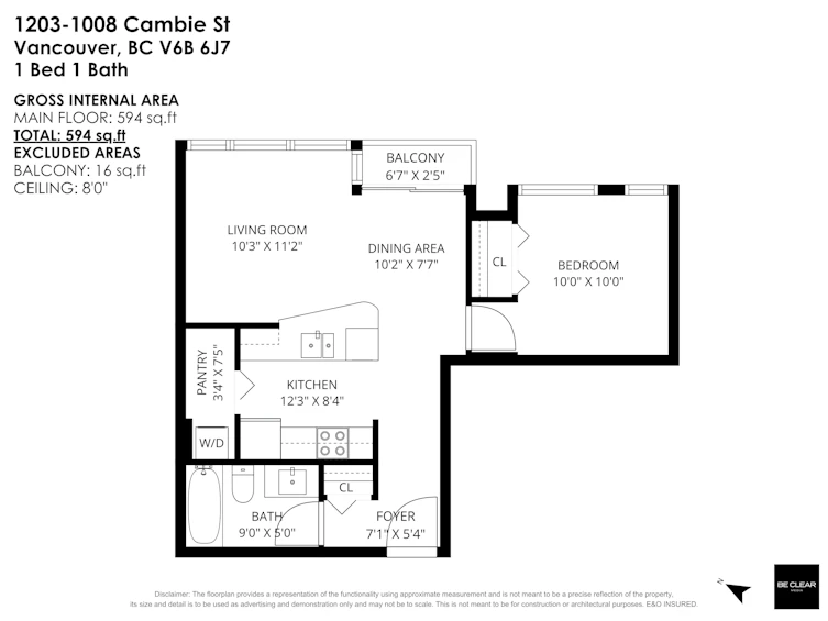 1203-1008 Cambie Street, Vancouver, BC, V6B 6J7 - 26