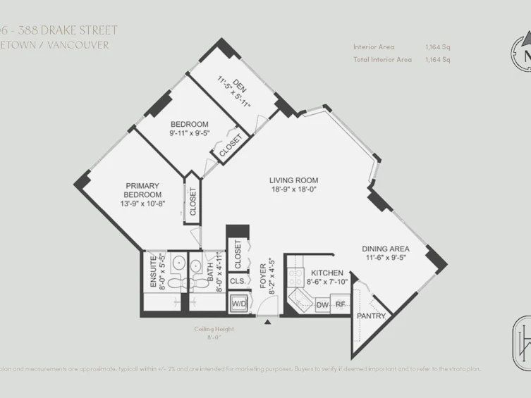 1206-388 Drake Street, Vancouver, BC, V6B 6A8 - 12