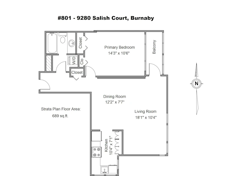 801-9280 Salish Court, Burnaby, BC, V3J 7J8 - 5