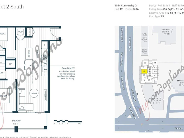 1712-10448 University Drive, Surrey, BC, V3T 0S7 - 2