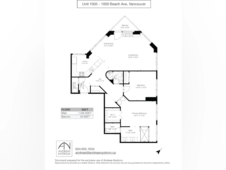 1005-1000 Beach Avenue, Vancouver, BC, V6E 4M2 - 33