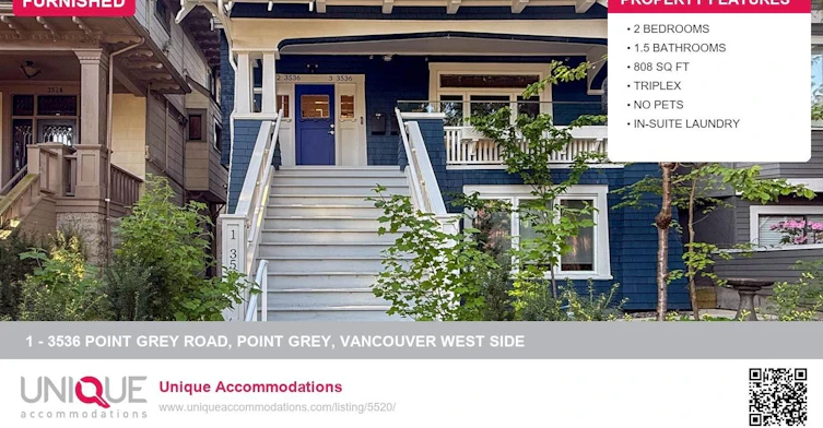 1-3536 Point Grey Road, Vancouver, BC, V6R 1A8