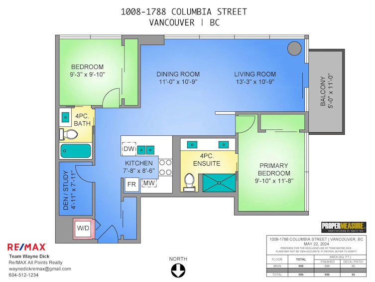 1008-1788 Columbia Street, Vancouver, BC, V5Y 0L7 - 2