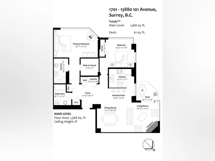 1701-13880 101 Avenue, Surrey, BC, V3T 5T1 - 2