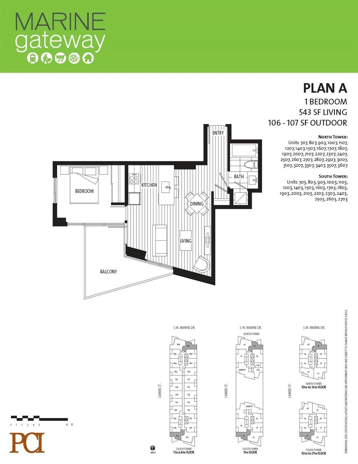 For Sale: 2907-488 SW Marine Drive, Vancouver, BC - REW